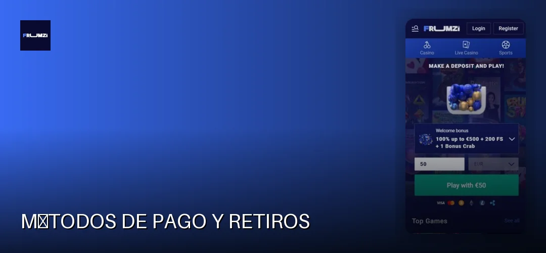 Métodos de pago y retiros