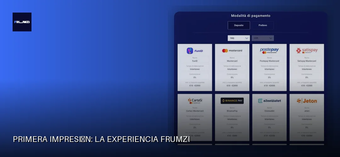 Primera impresión: la experiencia Frumzi