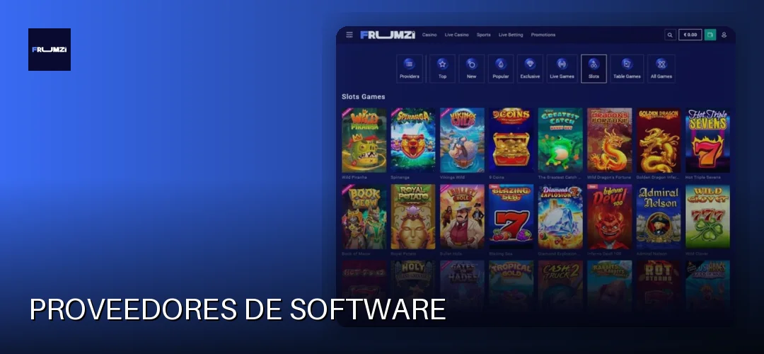 Proveedores de software